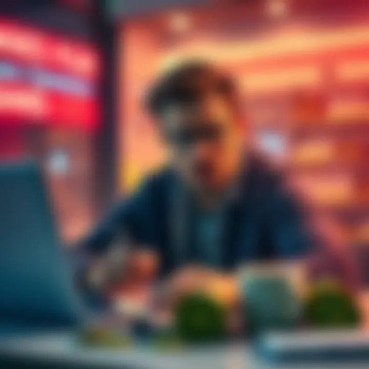 A person looking concerned while calculating lost funds on a laptop, symbolizing financial disputes after a failed transfer