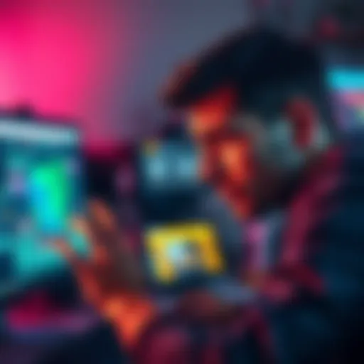 A person expresses frustration while looking at a computer showing a mining site, suggesting they have been scammed.