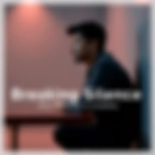 A person sitting alone in a quiet space, looking contemplative with a thoughtful expression, showcasing the essence of silence in communication.