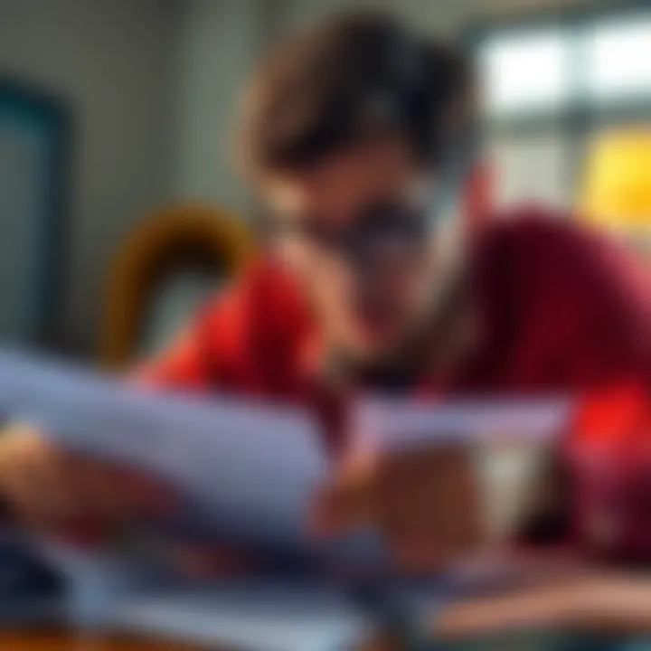 Individual looking frustrated while searching through papers for their lost 1099 DA tax form