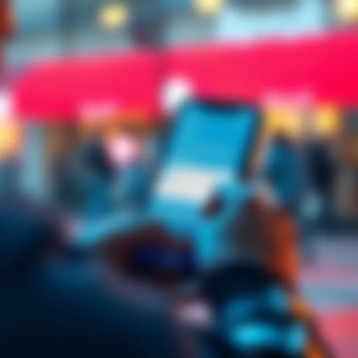 Person using Revolut app with an account restriction message A person looking at their phone showing a Revolut app screen with account restrictions after receiving money