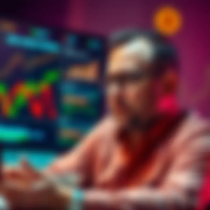 Peter Todd in a discussion about changing Bitcoin's supply cap with charts and graphs in the background
