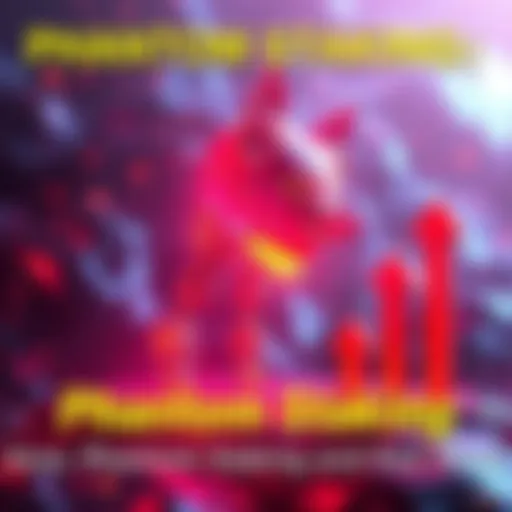 A visual representation of Phantom staking process showing Solana transforming into Psol with rewards symbolized by upward arrows.