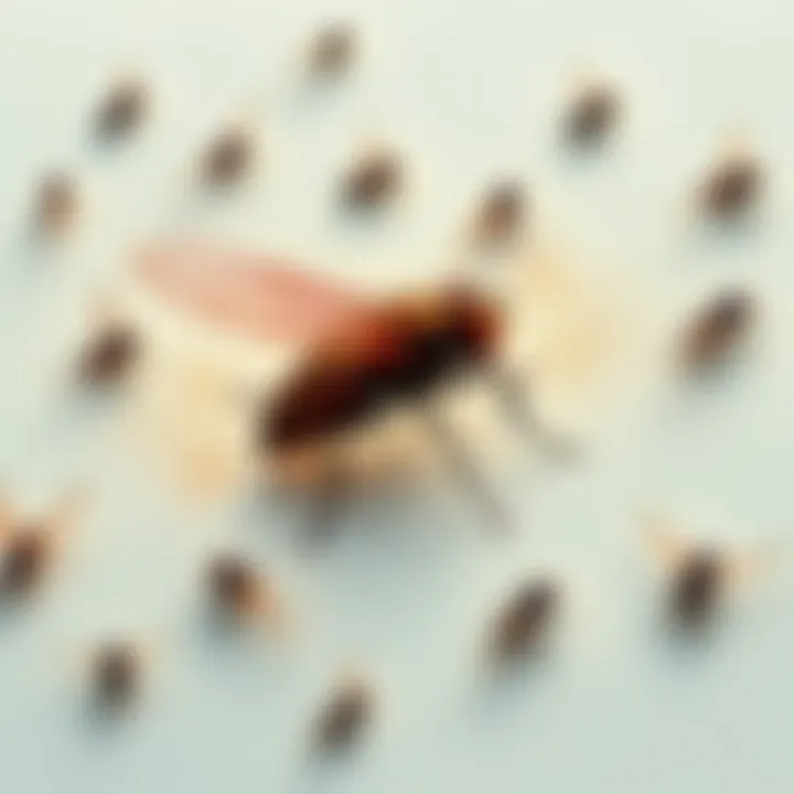A collection of simple sketches resembling flies, showcasing creativity and artistic expression on paper.