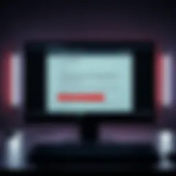 A computer screen displaying a suspicious email that looks like it's from SurveyMonkey, with warnings about phishing scams highlighted.