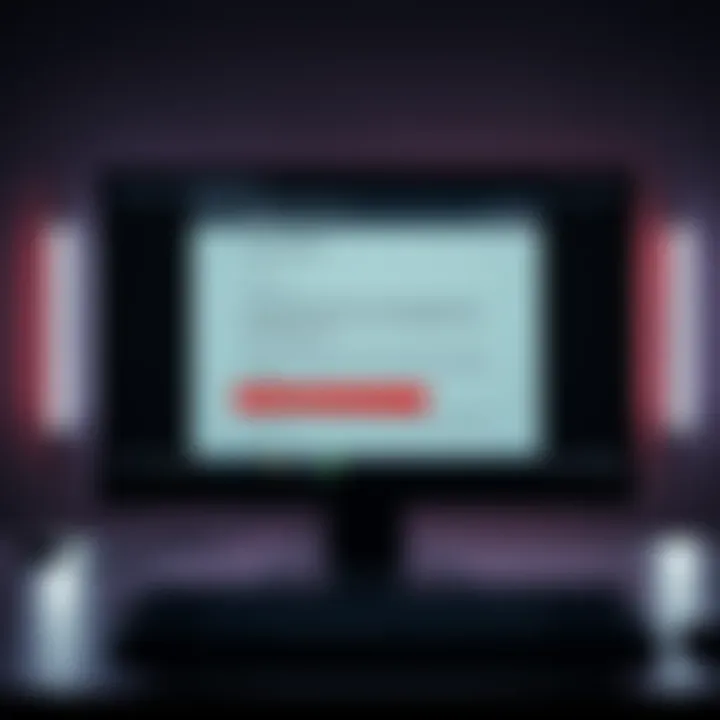 A computer screen displaying a suspicious email that looks like it's from SurveyMonkey, with warnings about phishing scams highlighted.