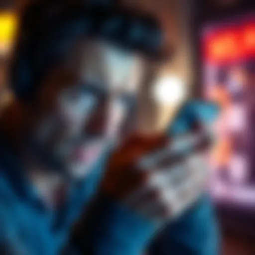 A frustrated person looking at a phone with a verification error message on the screen