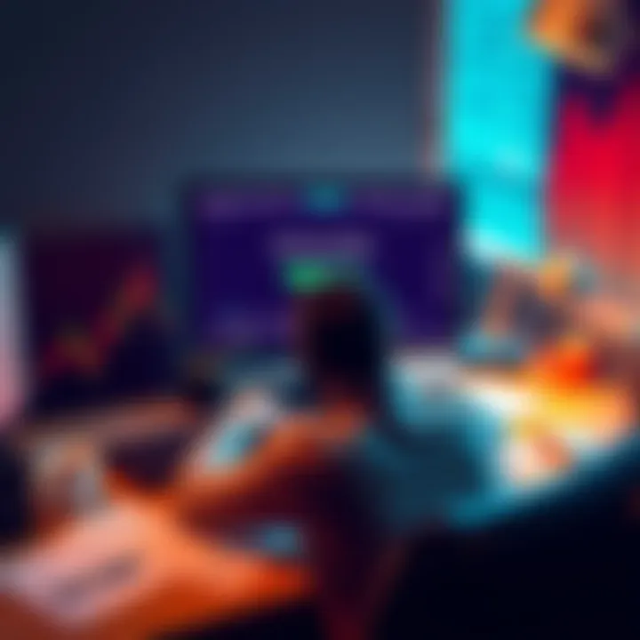 A frustrated person sitting at a desk, looking at a computer screen showing a stuck account verification message, surrounded by paperwork and a coffee cup.