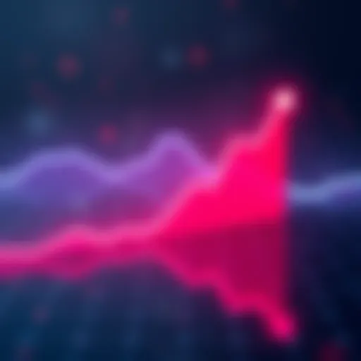 Graph showing Pi's decline in value A downward-trending graph illustrating the significant drop in Pi's cryptocurrency value compared to others