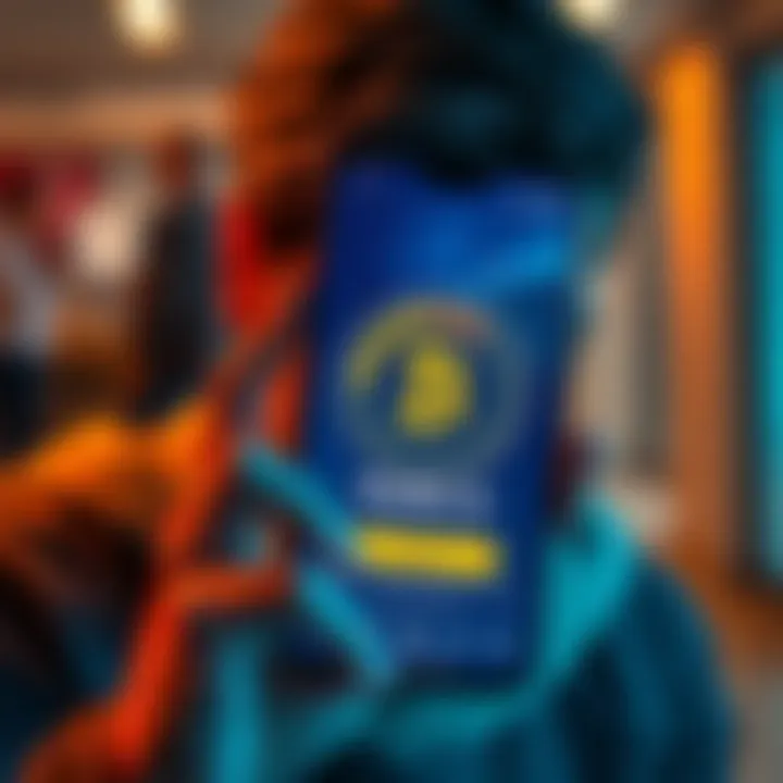 A person looking frustrated at a phone displaying a verification loop on the Pi Wallet app