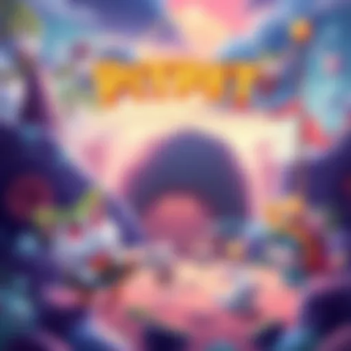 A colorful scene from the Pitpet Adventure game featuring cute characters engaging in exploration and battles, showcasing the free-to-play environment.