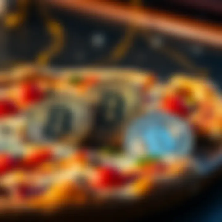 A delicious pizza beside Bitcoin coins, symbolizing the historic trade that started Bitcoin Pizza Day.