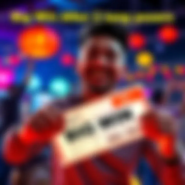 A happy player holding a winning ticket with a smile after a long journey on Luckypot