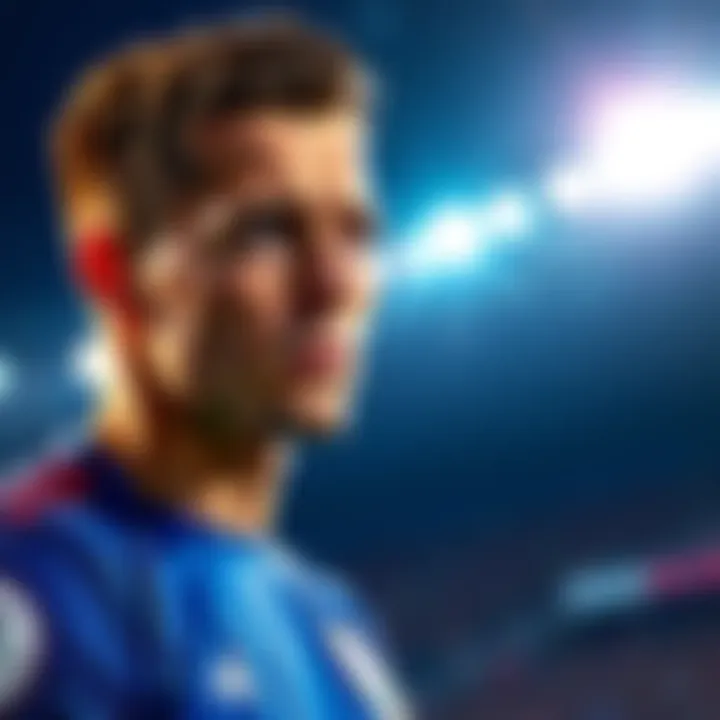 Football player looking concerned about match postponement and its impact on leaderboard standings