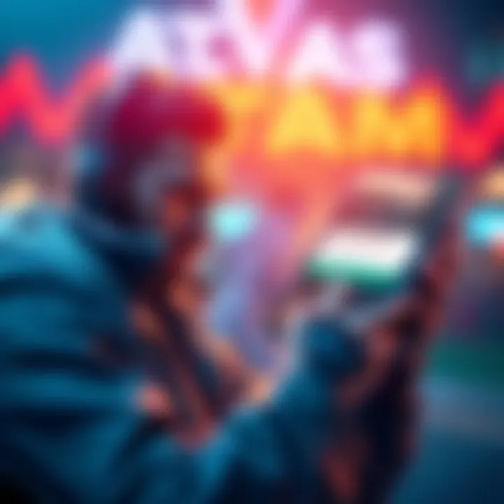 A frustrated player looking at a phone screen with a payment error message while trying to buy the Premium Pass in Atlas Earth