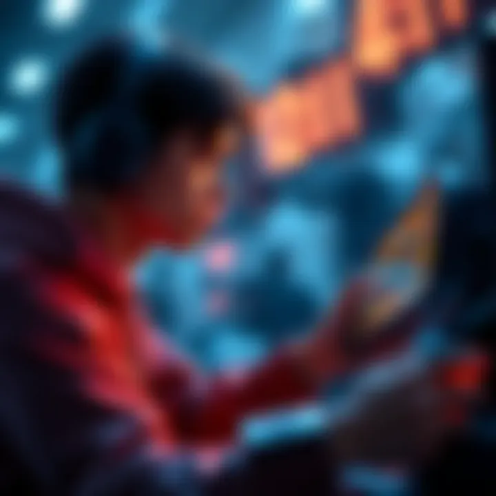 Player racing against time A concerned player looking at a game timer, pondering over mini-game challenges with a game console in hand.