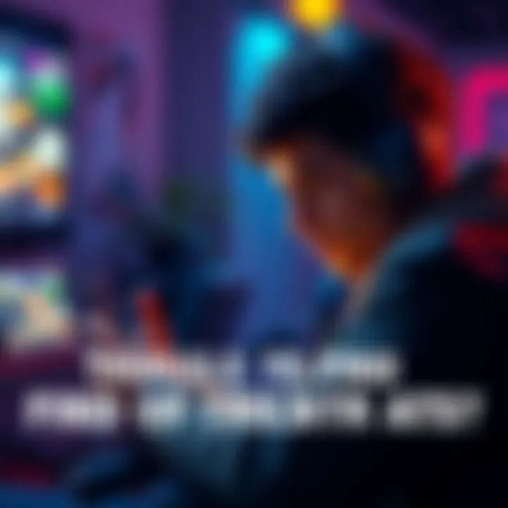 A gamer looking at their device, frustrated while waiting for opponents to join a match
