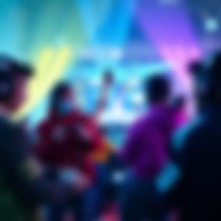 Group of players with game controllers, recording their screen while expressing frustration over cheating in mini-games