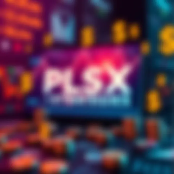 PLSX Investment Strategies A graphic showing various strategies for investing in PLSX, including Power Cityβs EARN protocol with charts and dollar signs.