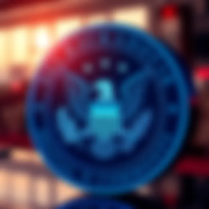 The SEC's logo with Polkadot's DOT symbol, symbolizing its classification as a digital commodity