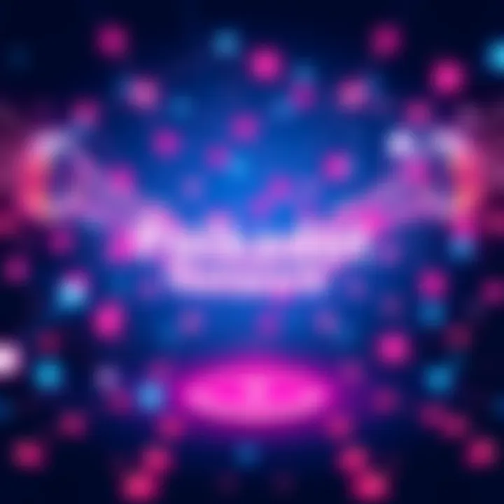 A digital representation of the Polkadot network showcasing its interconnected blockchains and vibrant user activity in 2026.