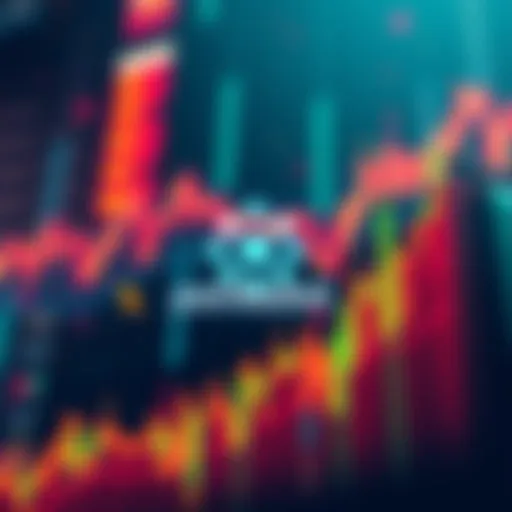 A graphic showing Polkadot's logo surrounded by rising cryptocurrency market charts, symbolizing excitement and investor interest.