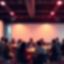 A diverse group of people engaging in a discussion about Polkadot and decentralized technology, emphasizing trust and collaboration.