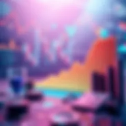 A graphic showing an upward trend in active users for Polygon along with cryptocurrency symbols and charts