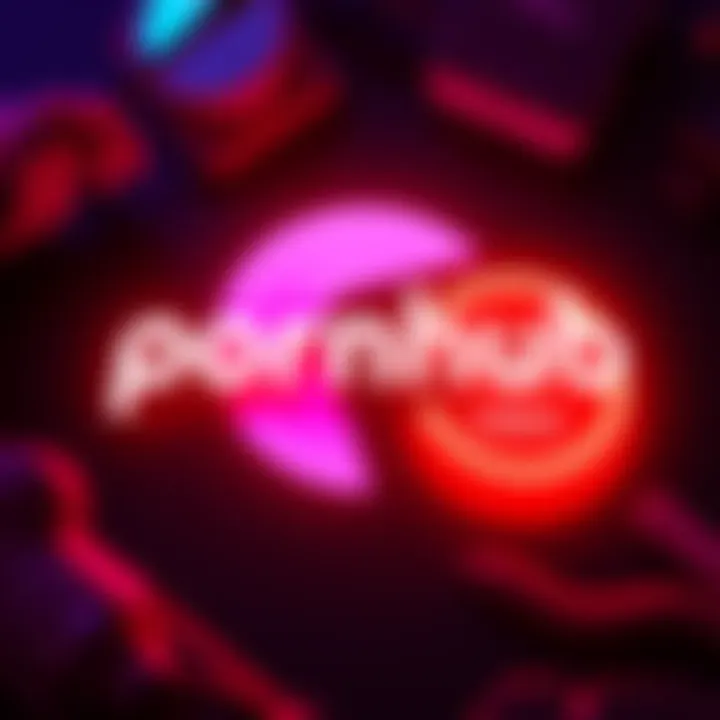 Pornhub logo showing a transition from Tether's USDT to Circle's USDC symbols