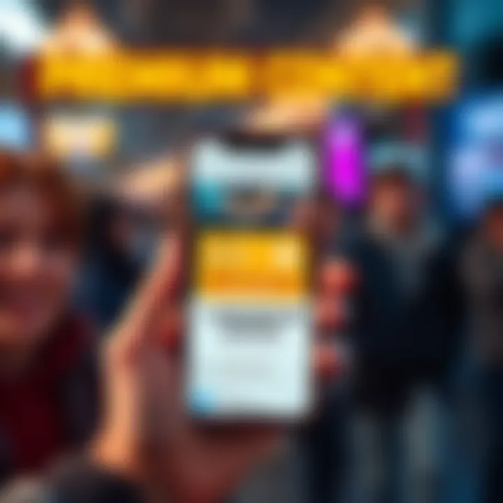 A person holding a mobile phone displaying a subscription pass and premium content details