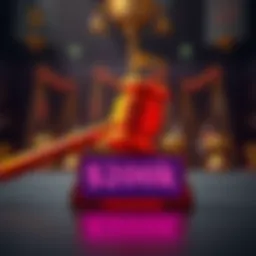 A graphic showing a gavel and a $200k minimum bid sign, symbolizing the new premium reserve auction category for BAT auctions.