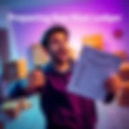 A person looking excited while holding a Ledger device and a checklist for preparation, with boxes in the background waiting to be unboxed