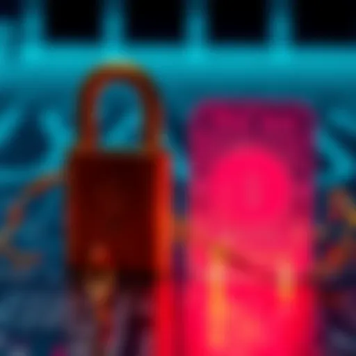 A visual representation showing a private key and a seed phrase side by side, highlighting their differences in cryptocurrency security.