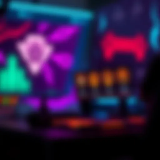 A graphic showing gaming achievements linked to professional accomplishments, illustrating the concept of reputation over identity.