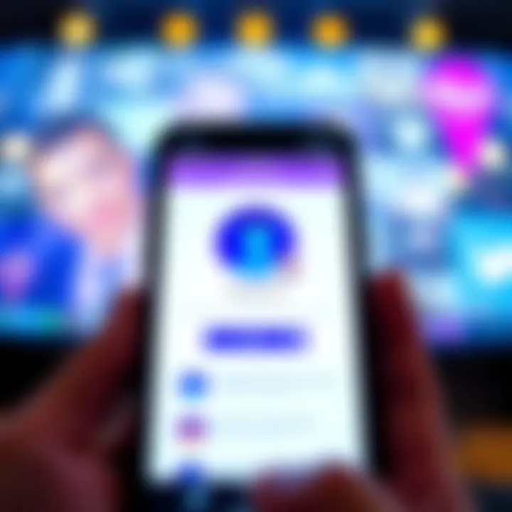 A smartphone screen showing an app with a new profile picture that reverted to an old one after a restart.