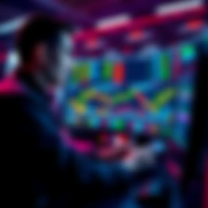 Profit Potential in Prediction Markets A trader reviewing market data on a computer, analyzing prediction markets like Polymarket and Kalshi for profitability.