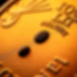 Close-up of a proof coin with a visible spot A detailed view of a proof coin showing a spot, highlighting the concern for collectors considering grading
