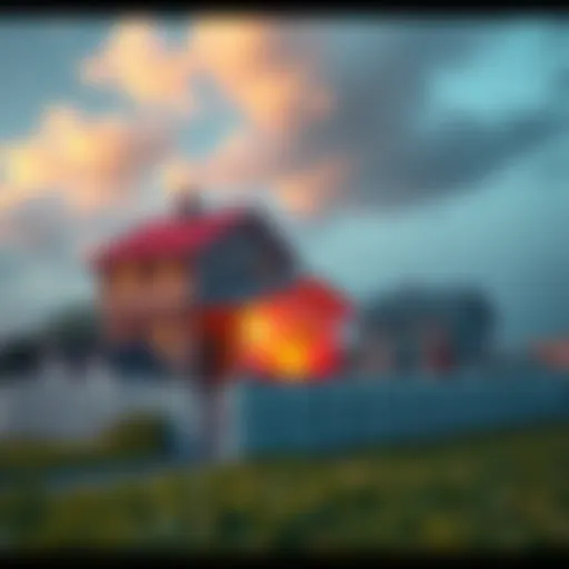 A player strategically placing properties near a rival's house causing tension in the neighborhood.