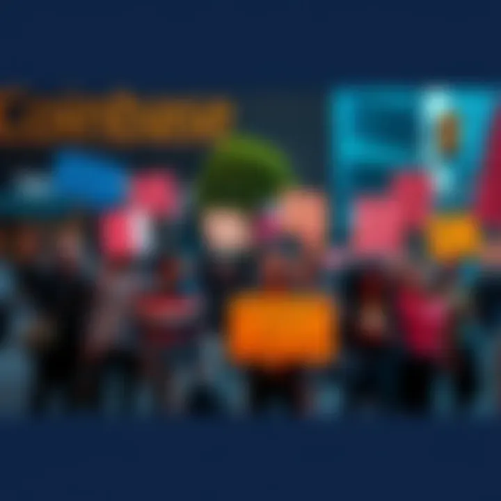 A group of frustrated people rally outside Coinbase's headquarters, holding signs expressing their concerns about the company's operations and user funds.