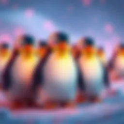Pudgy Penguins characters alongside Polkadot logo, representing Web3 gaming innovation