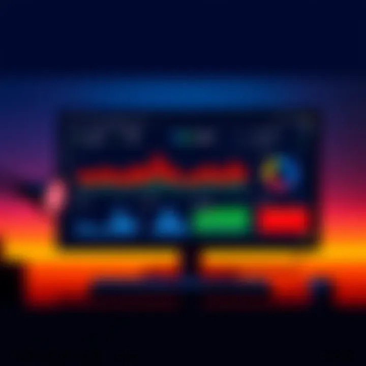 A computer screen displaying a dashboard for tracking cryptocurrencies on the PulseChain network with colorful charts and token details.