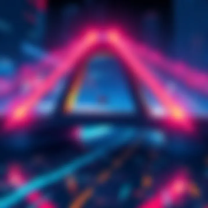 Illustration showing a digital trading bridge with fast-moving transactions and reduced errors, symbolizing PumpFun's innovation in the memecoin space.