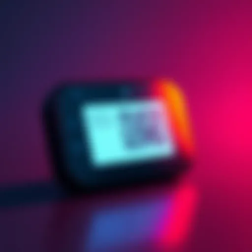 The Q device is shown displaying secure notes, password storage, and QR code scanning capabilities on its screen.