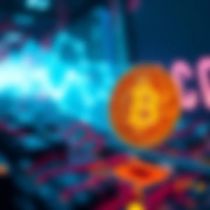A visual representation showing a quantum computer looming over a Bitcoin symbol, highlighting the threat to Bitcoin's security.