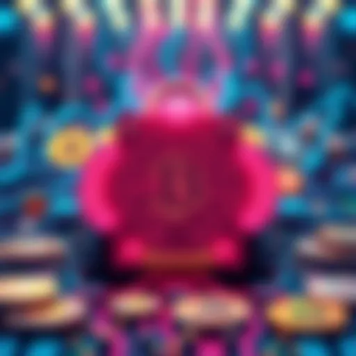 A visual representation of a quantum computer alongside cryptocurrency symbols, highlighting potential security risks to digital wallets.