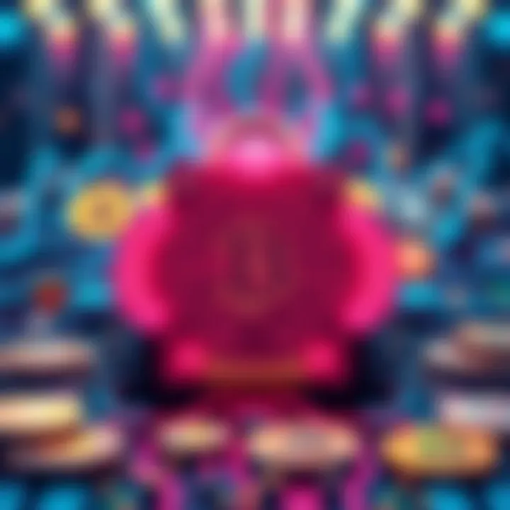 A visual representation of a quantum computer alongside cryptocurrency symbols, highlighting potential security risks to digital wallets.