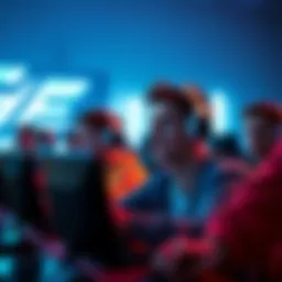 A group of frustrated players looking at their screens while trying to start a match in a racing game.