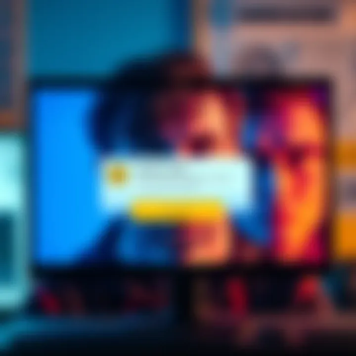 A computer screen displaying a notification about an unknown token received, with worried expressions on a person's face in the background.