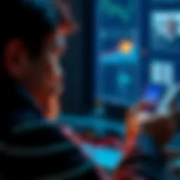 Reaching Bitcoin Milestone A person looking excitedly at a Bitcoin wallet app displaying their balance at 0.17 BTC, with a cold wallet device next to them, showing their secure investment method.