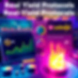 An illustration showing real yield protocols in crypto investment. Includes charts depicting sustainable earnings and business activities instead of hype-driven tokens.